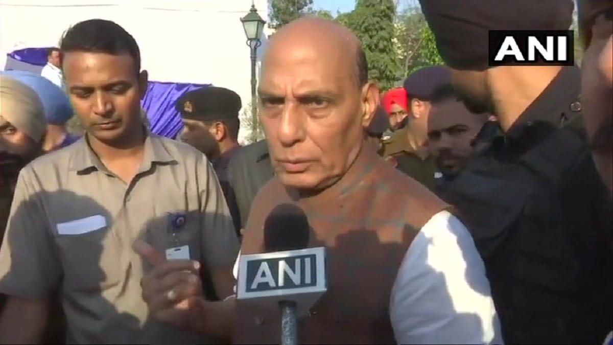 Home minister Rajnath Singh statement over statue politics 