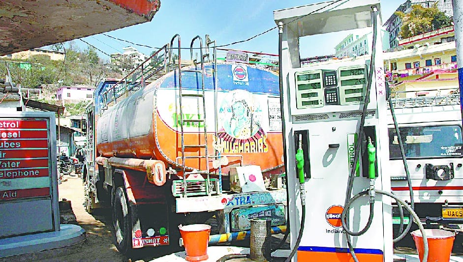 Effect of oil inward from perennial road construction