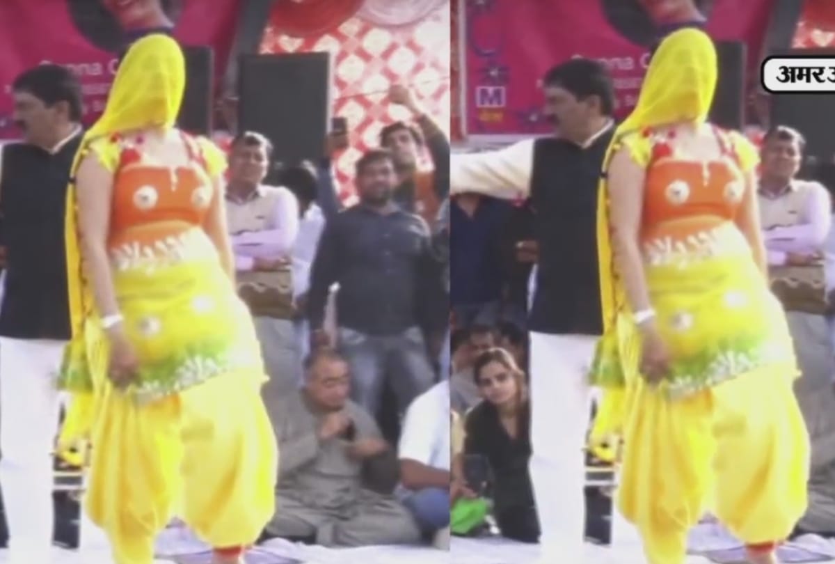 sapna choudhary hides her face during a dance and her video goes viral