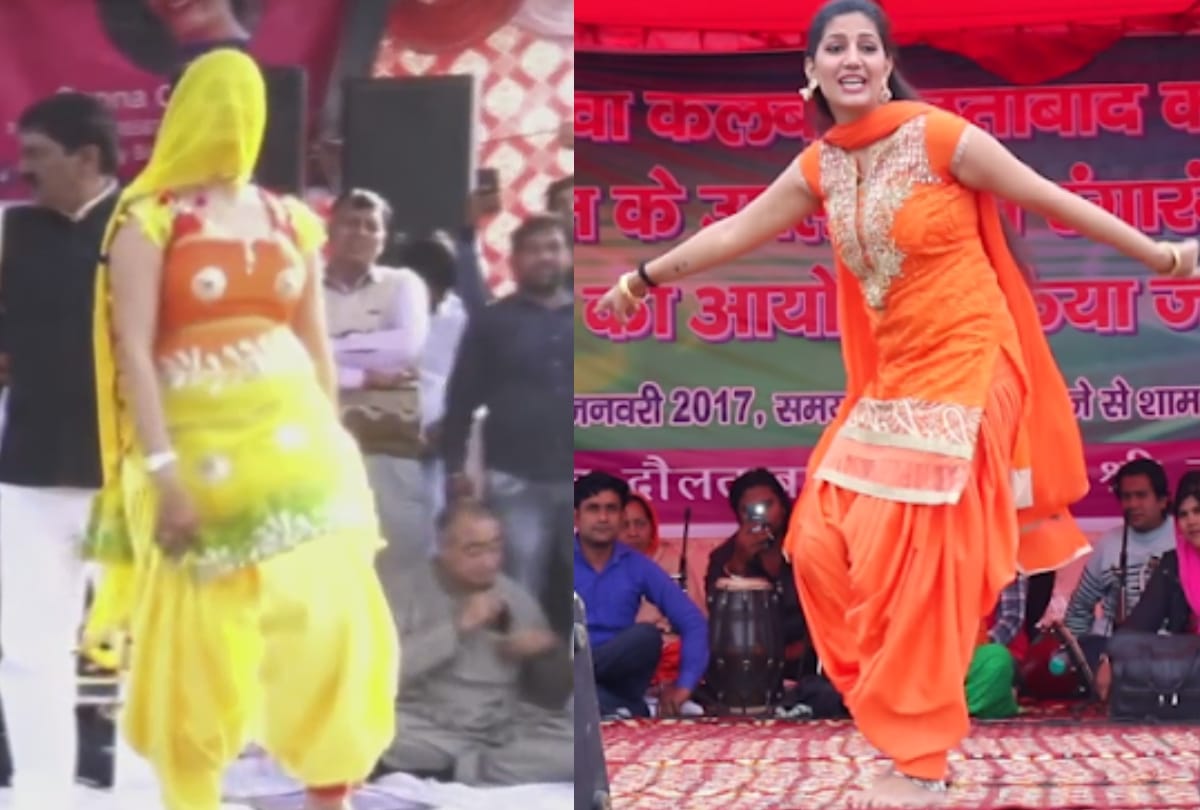 sapna choudhary hides her face during a dance and her video goes viral