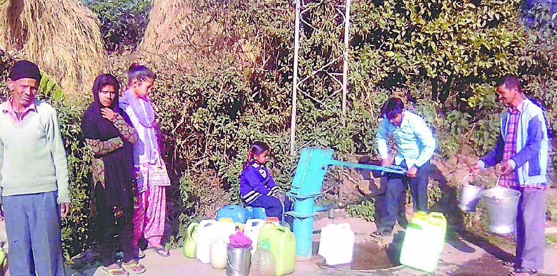 water going waste on road 