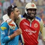 yuvraj singh and chris gayle