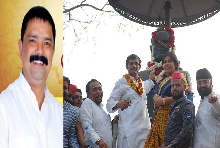 up by election 2018: SP and BSP activists celebrate the defeat of BJP