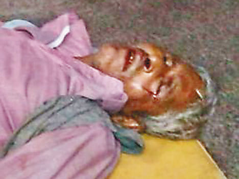 Son dies of dump collision, father injured