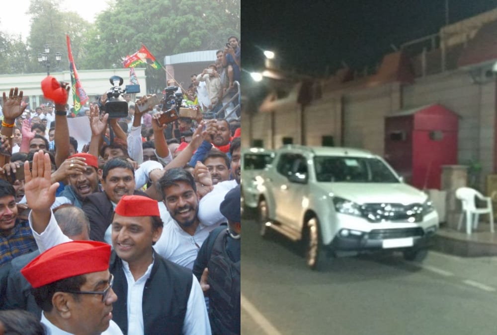  akhilesh yadav meets mayawati in lucknow.