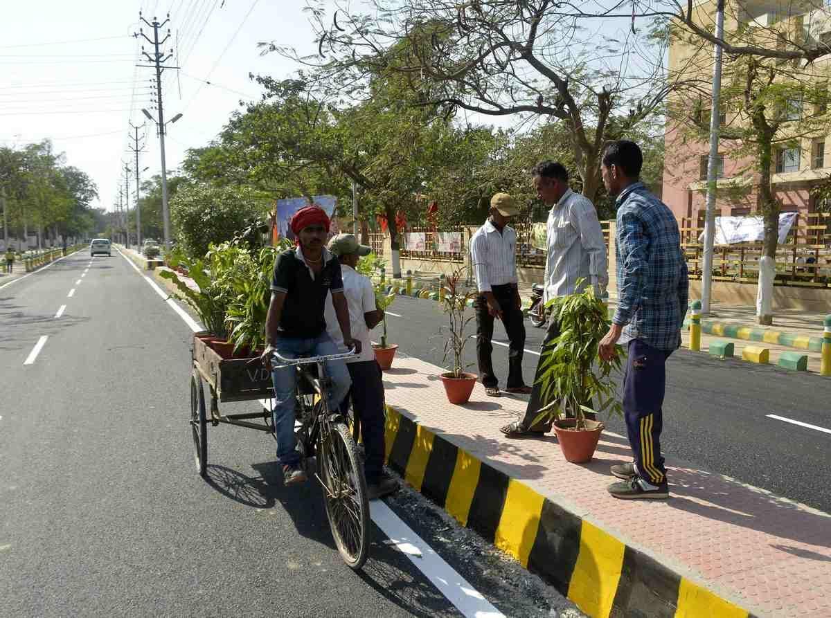 people stolen flower pot after PM modi gone from varanasi