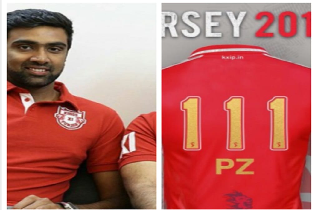 kings xi punjab launch new jersey in ipl 2018 ravichandran ashwin and virendra sehwag 