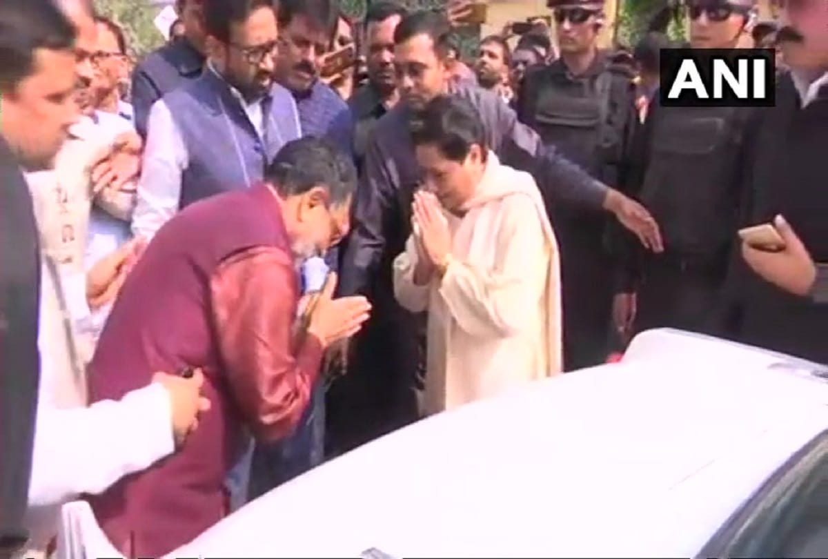 gorakhpur and phulpur by election result 2018 SP member Ram Govind Choudhury met Mayawati 
