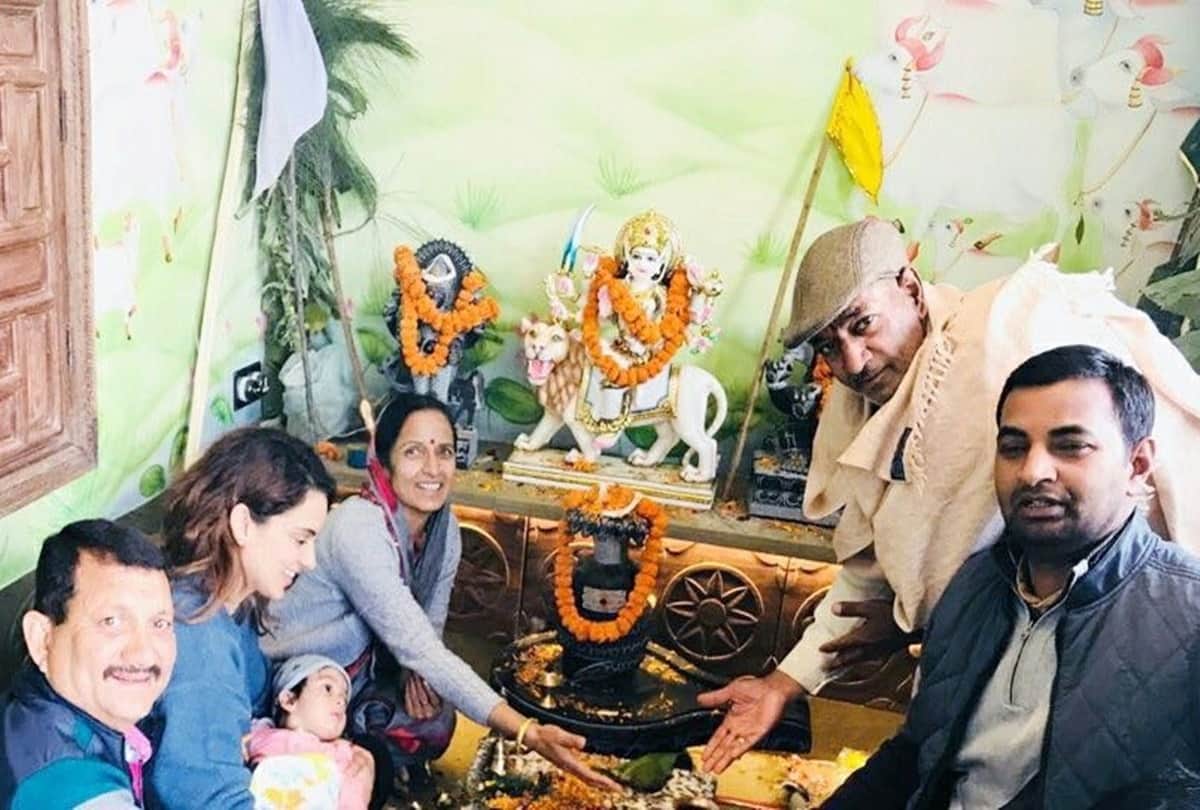 kangana ranaut done griha pravesh puja in her manali house
