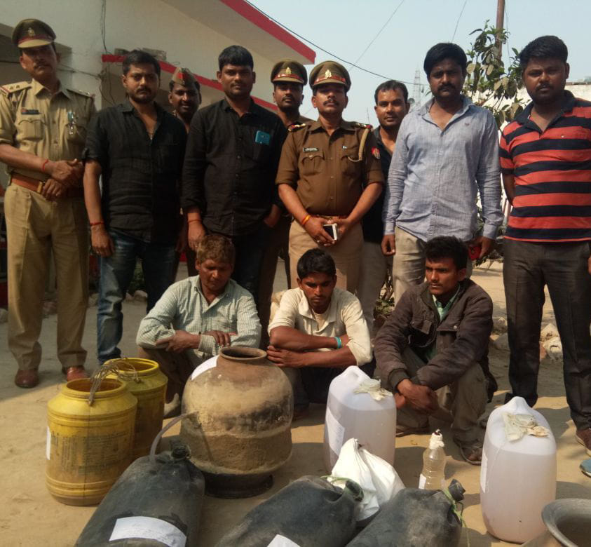 flattened furnaces, 210 liters of wine recovered