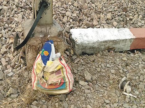 Dead body of a man found on a railway track
