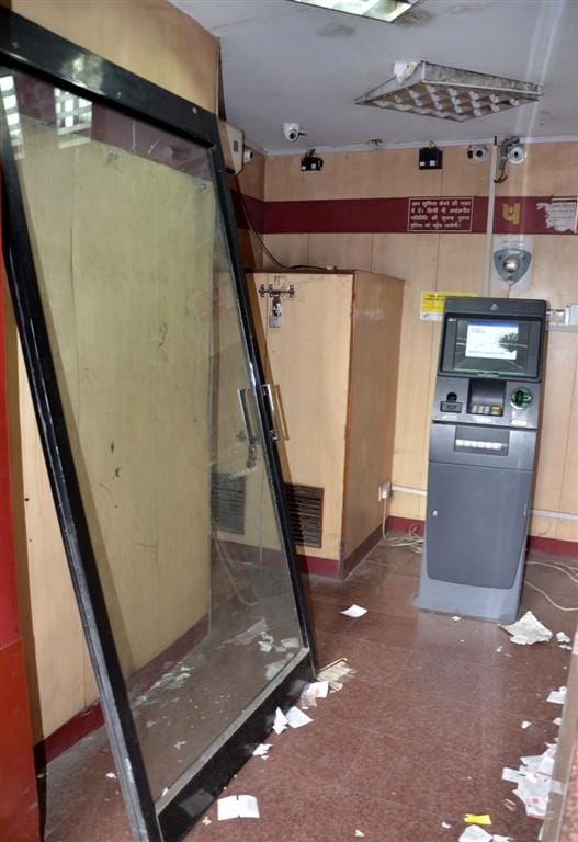 Attempt to rob the ATM if money is not taken out