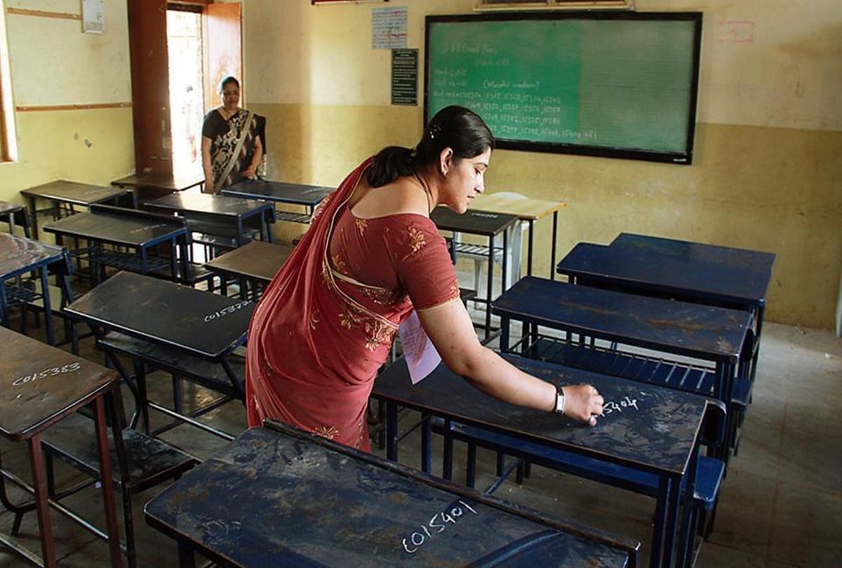 A boy Stopped to enter in examination hall just beacuse of his small hight