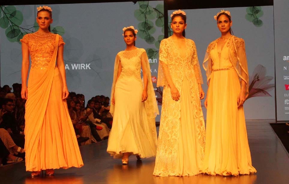 PICS: Models walk on ramp in Amazon Fashion Week-2018
