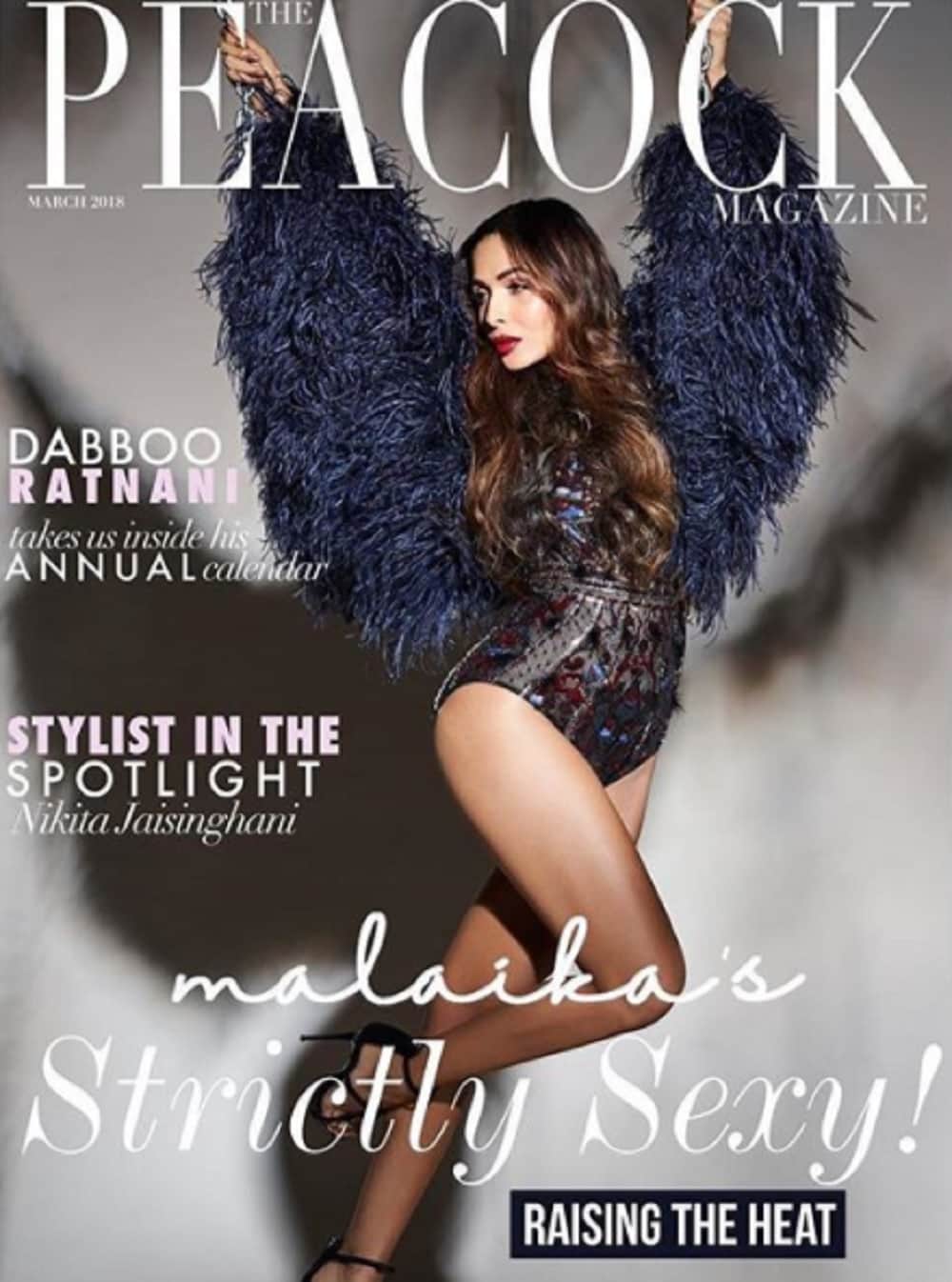 Malaika Arora raising the heat in her new photo shoot for the peacock magzine cover page