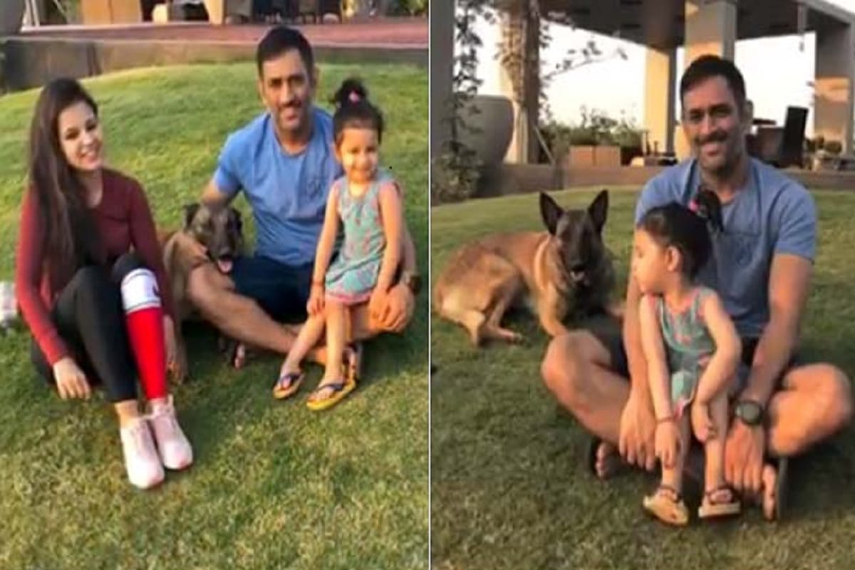 ms dhoni celebrating holidays with his wife and daughter