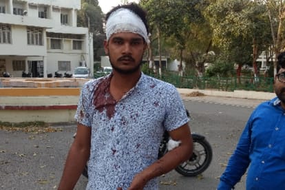 student beaten in lucknow university