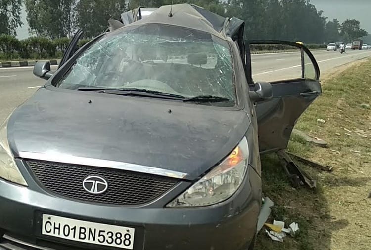 husband died in chandigarh pgi, wife and sister died in road accident in karnal
