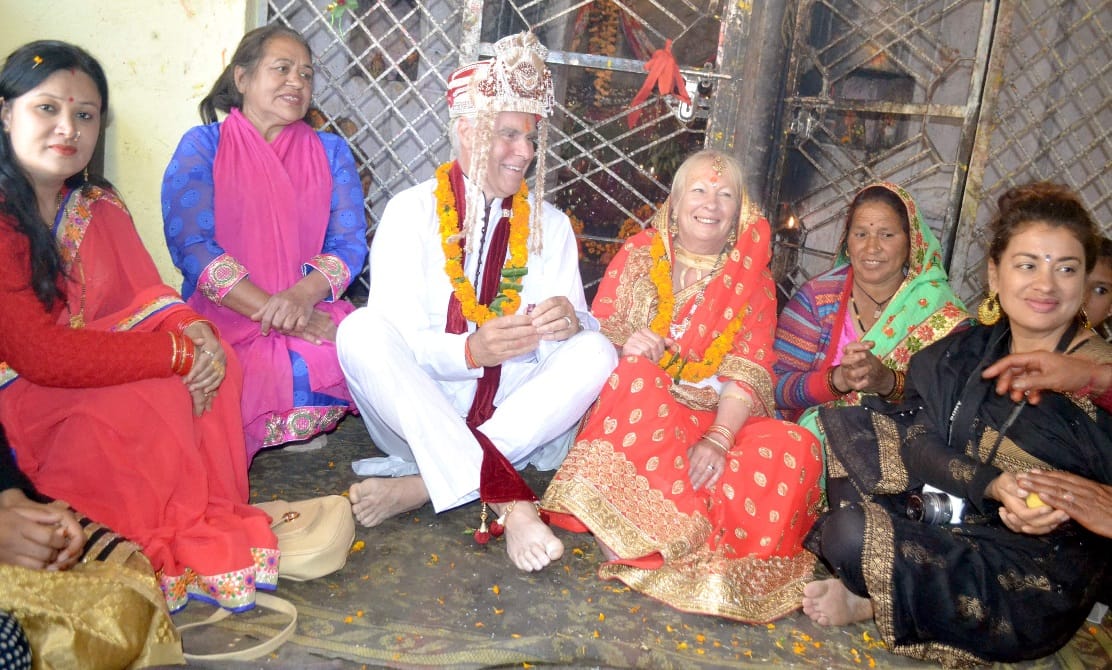 Unique Wedding Australian couple do marriage in india uttarakhand