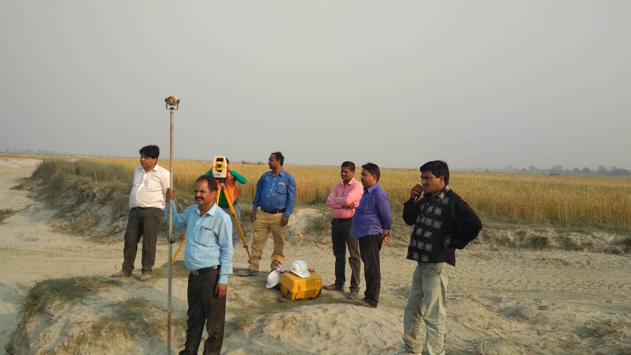 Mud gauge and river mapping on other days