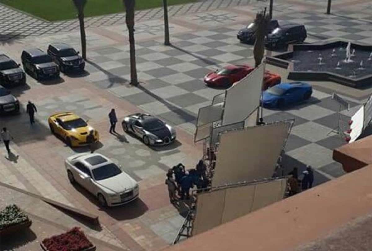 Race 3 set pictures leak Salman Khan spotted with many cars 