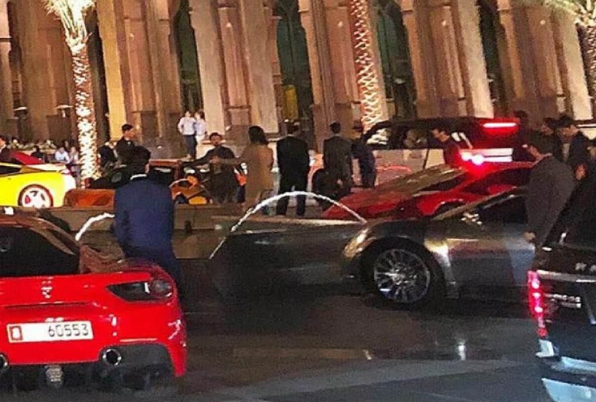 Race 3 set pictures leak Salman Khan spotted with many cars 