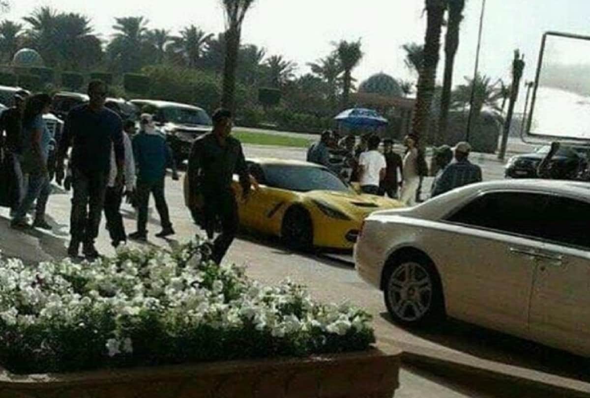 Race 3 set pictures leak Salman Khan spotted with many cars 