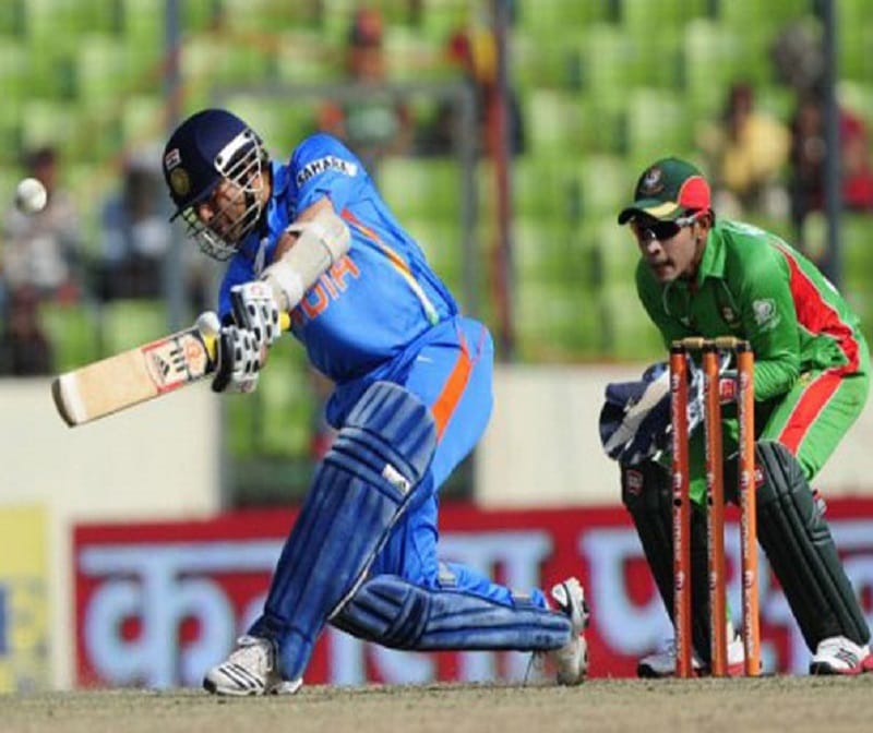 SACHIN TENDULKAR SCORED HIS 100TH CENTURY IN INTERNATIONAL CRICKET