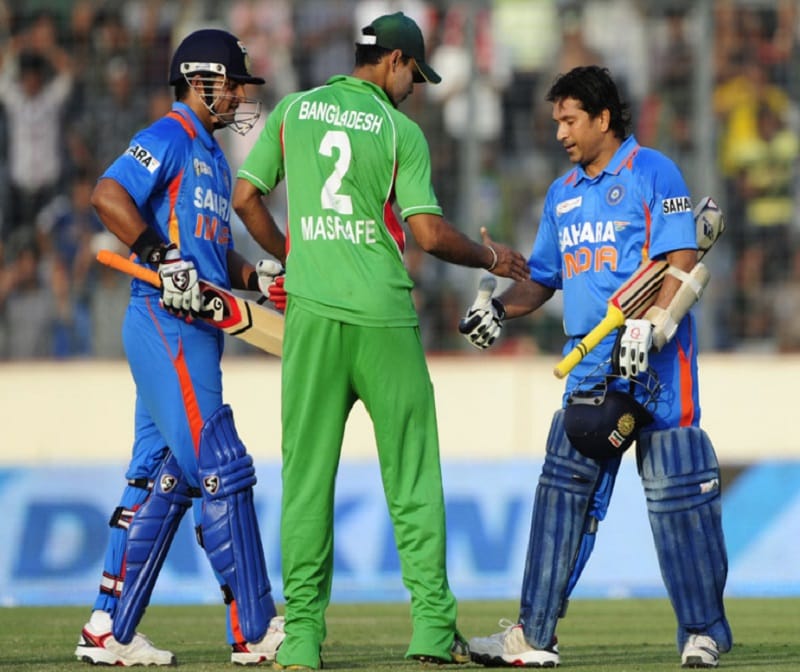 SACHIN TENDULKAR SCORED HIS 100TH CENTURY IN INTERNATIONAL CRICKET
