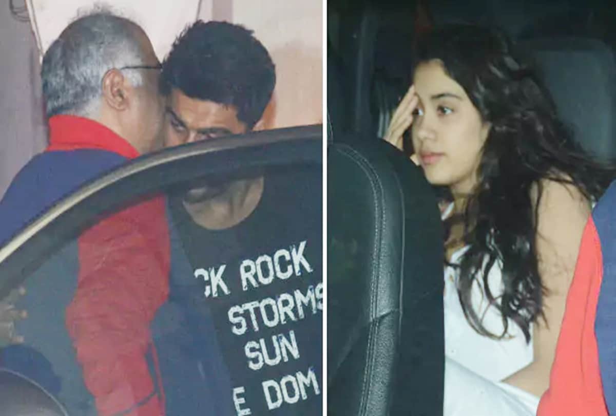 arjun kapoor invites his both step sisters janhvi kapoor and khushi kapoor at his home