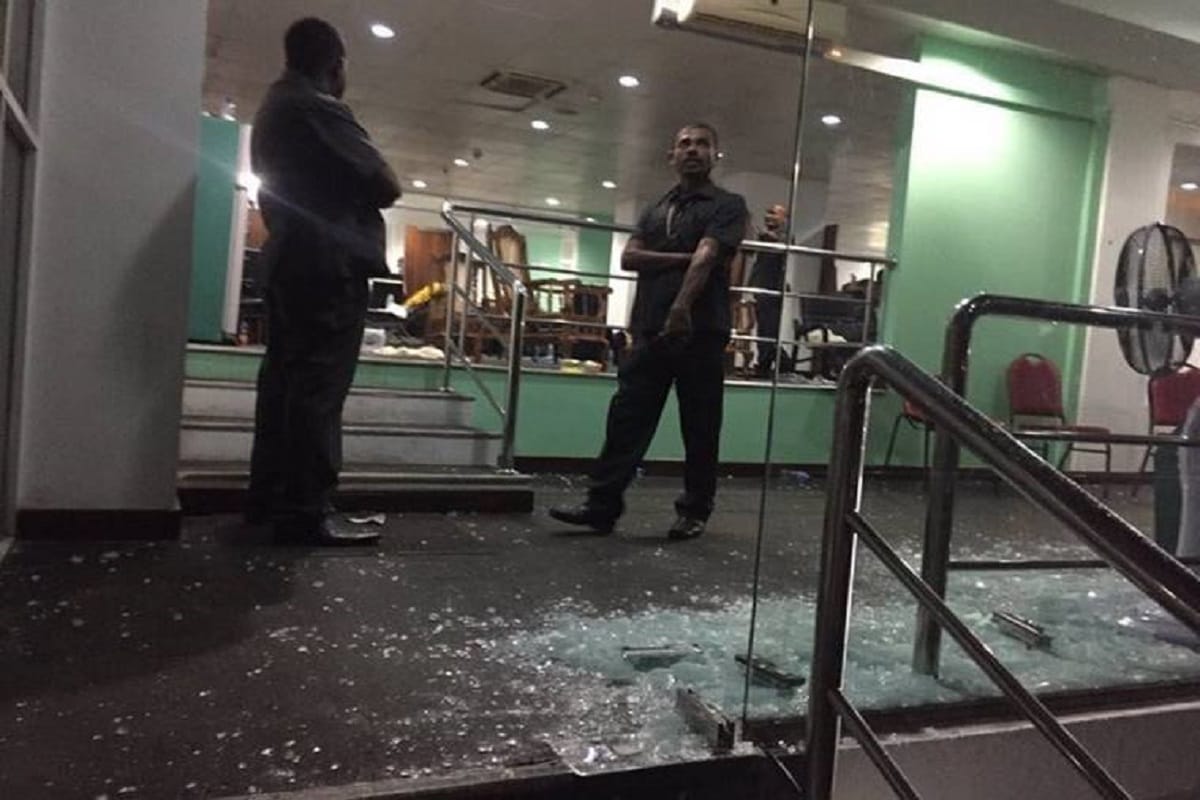 bangladeshi players break dressing room's mirror during dispute 