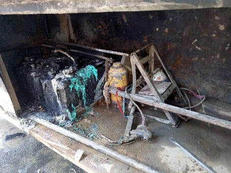 Bus catches fire, passengers safe
