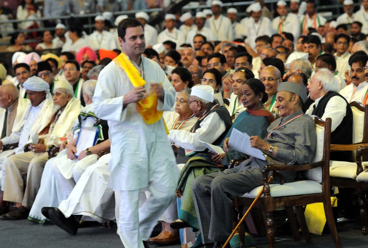 see inside pics of congress plenary session at delhi