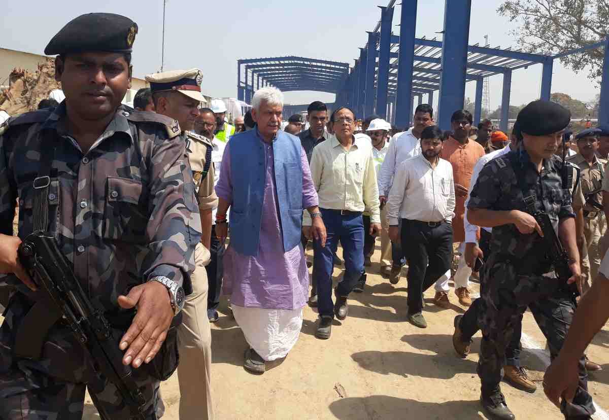 Manoj Sinha inspected development works on rail section