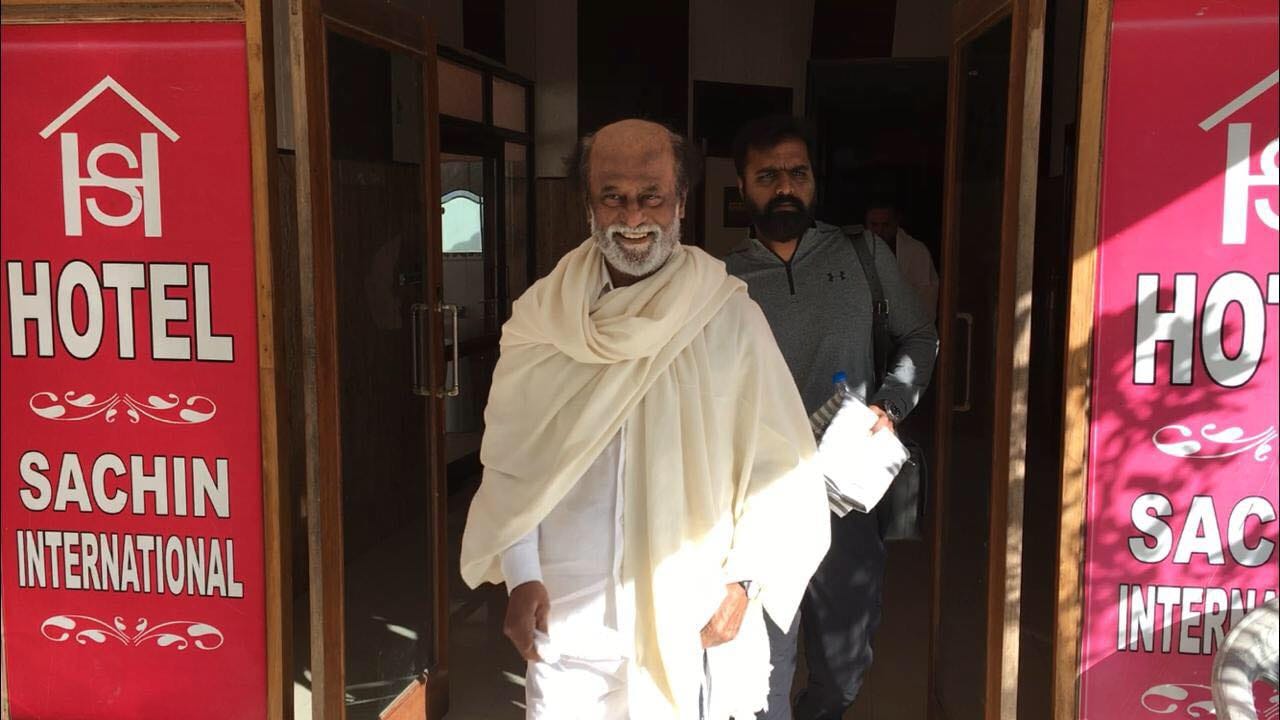 Film star rajinikanth ride on mule in uttarakhand