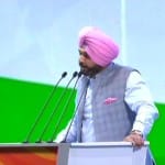 महाअधिवेशन में नवजोत सिंह सिद्धू 