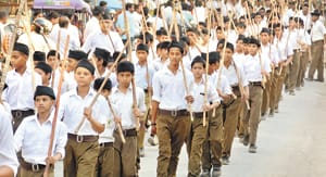 Movement of the association of Bharat Mata with the shouts of joy