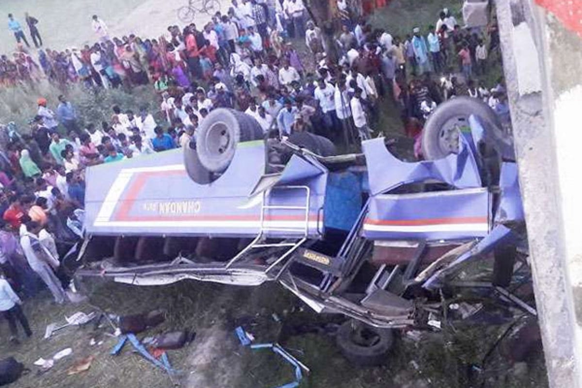 10 killed and more than 12 injured in sitamarhi bus accident