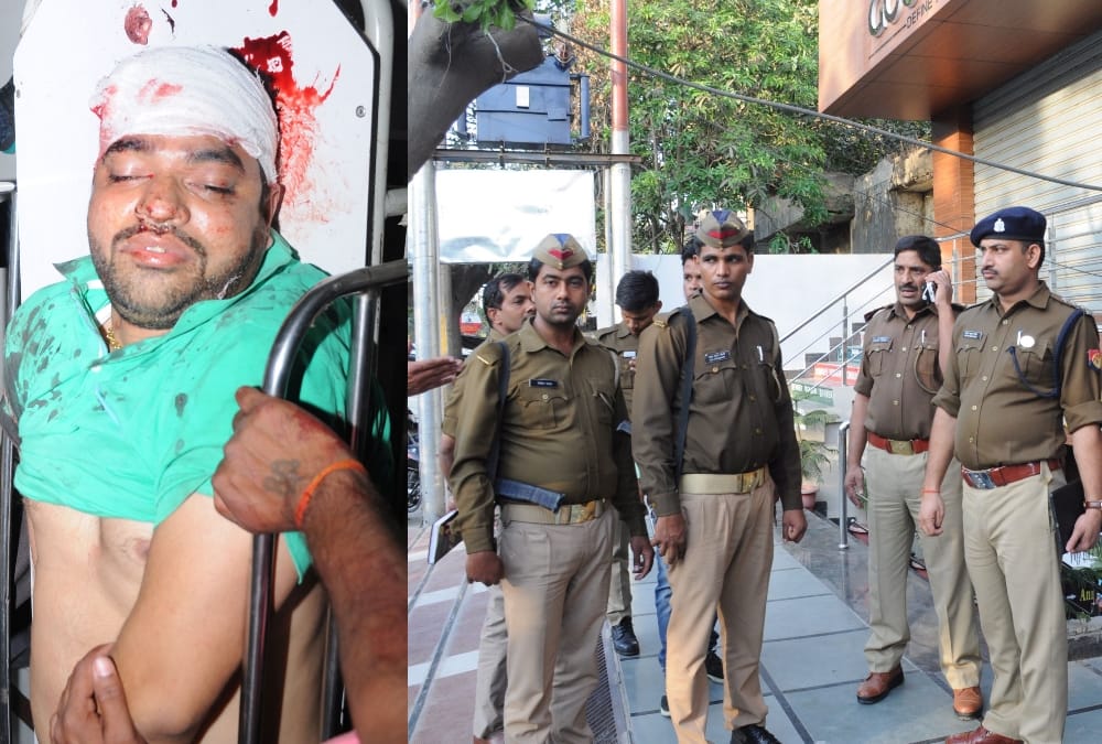 A man shoots his partner in vibhutikhand in gomati nagar in lucknow.