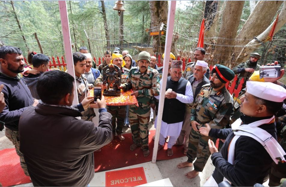 Ancient idol of goddess Bhadrakali was re-established at its original place in Kupwara's Handwara