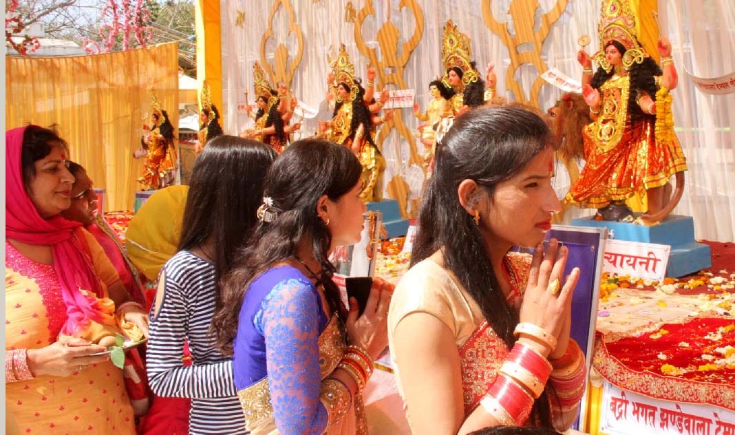 chaitra navratra begins with blessings of goddess bhagawati  