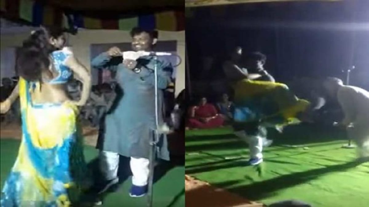 rjd minister dances with bar girl video goes viral