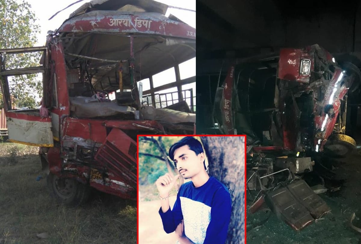 road accident in greater noida: bus fell down under 30 feet, 2 dead