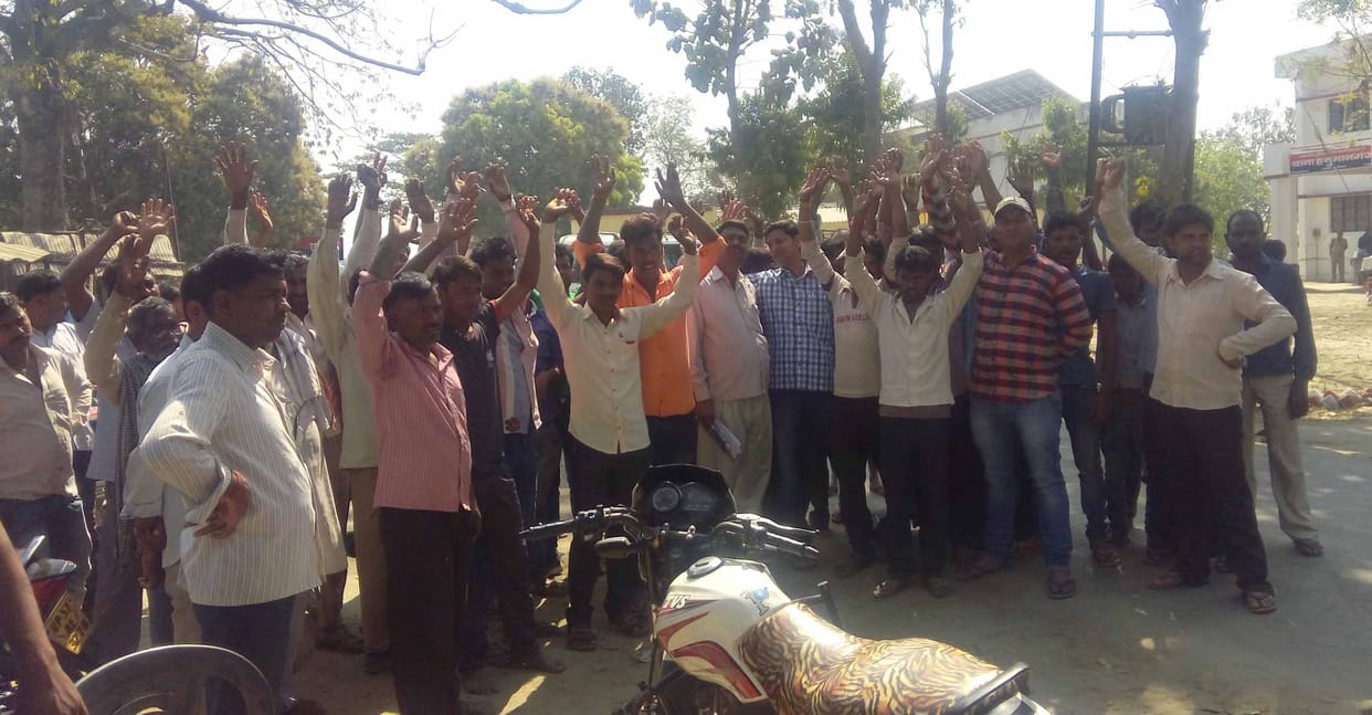 Villagers have encroached the police station