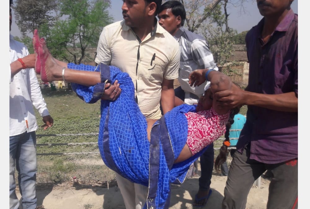 14 injured in an accident in bahraich.