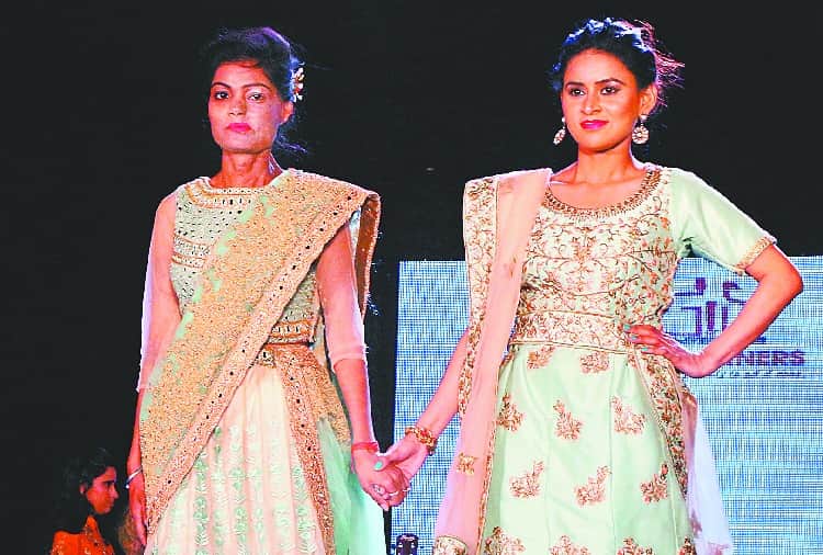 Acid Attack Survivors Ramp Walk in Fashion Show in Chandigarh