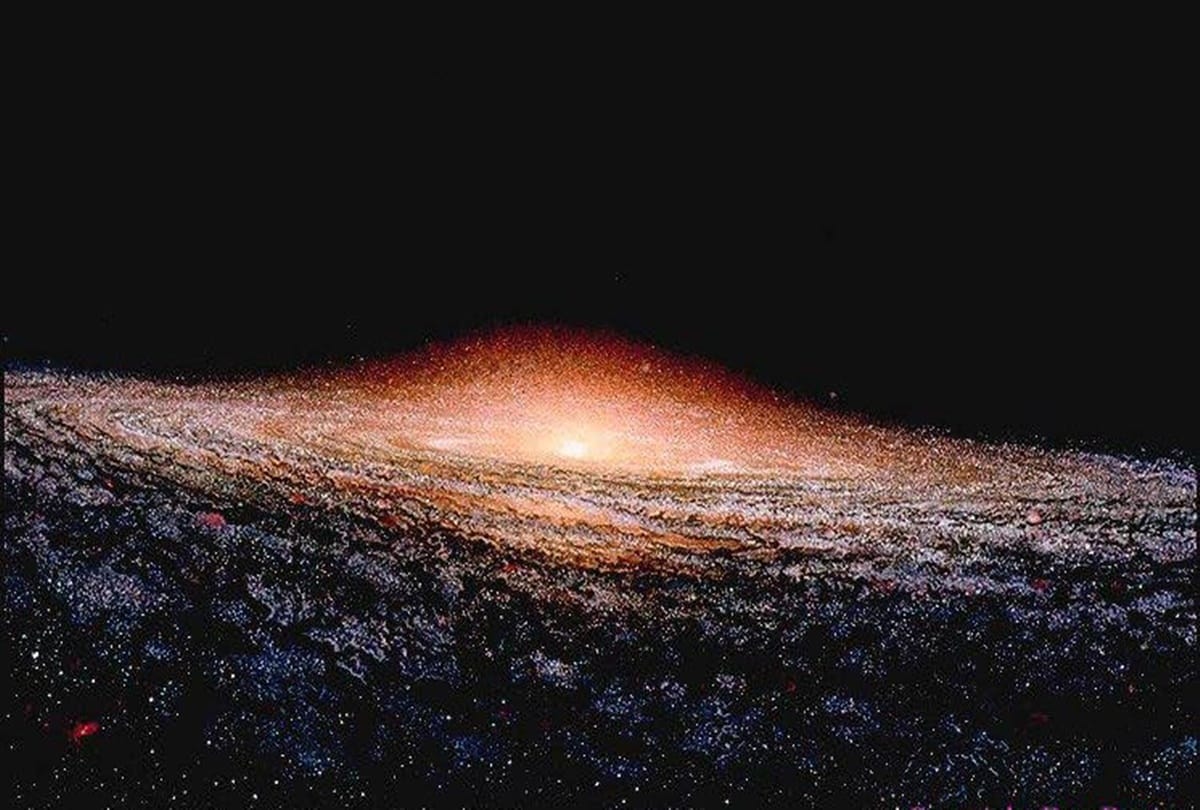 Galaxies rotate like clockwork around the universe 