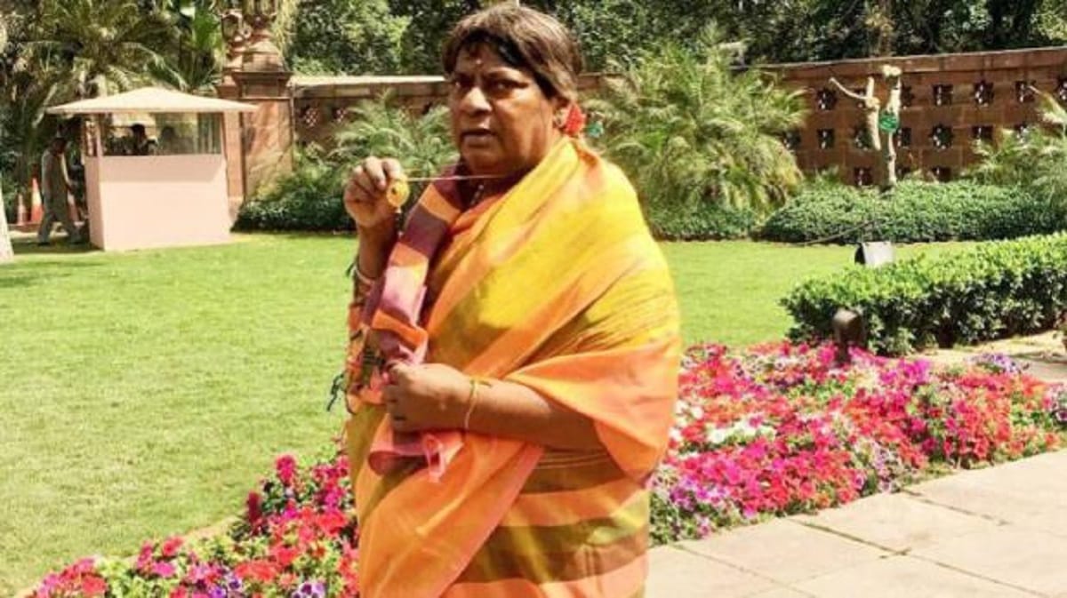 TDP MP DRESSED AS TELGU WOMEN IN THE MATTER OF ANDHRA PRADESH