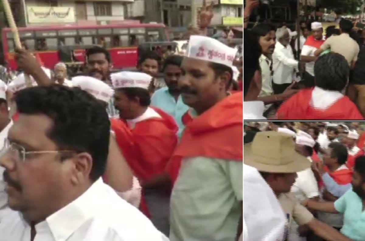 Lingayat and Veerashaiva followers Clashes in Karnataka
