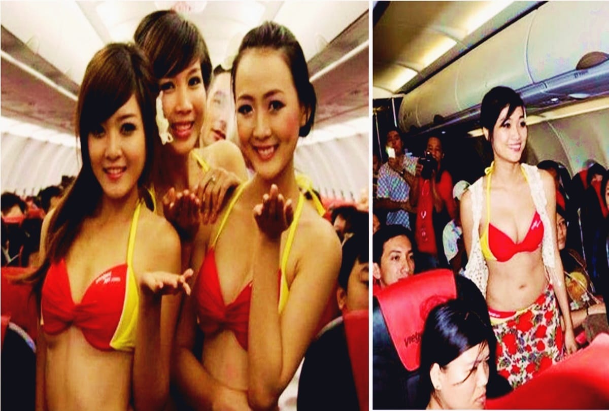 Airhostes looks in Bikini in vietjet airline now coming to india